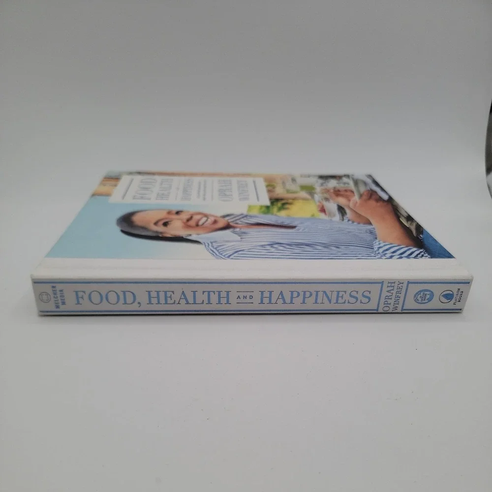 Oprah Winfrey Food Health and Happiness Hardcover First Edition Cookbook Ex Con